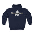 Zip Hoodie — "Built to Bleed" Gothic Script Full-Zip Hooded Sweatshirt
